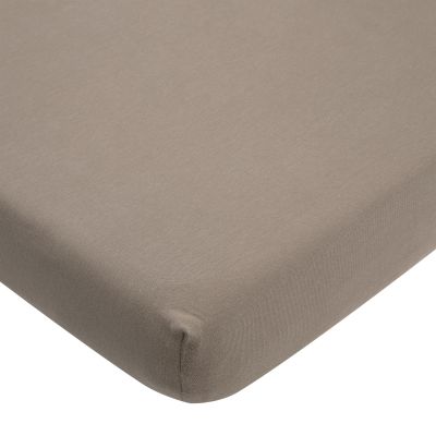 Meyco Hoeslaken - Jersey - Dark Taupe - 70 x 140/150 cm - 2-Pack