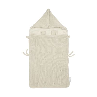 Meyco Voetenzak Knots Teddy - 40 x 82 cm - Soft Sand