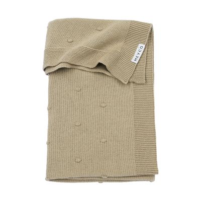Meyco Wiegdeken Mini Knots Sand 75x100cm