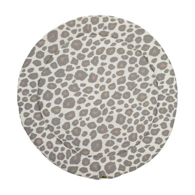 Meyco Boxkleed Rond Panter Neutral 95cm