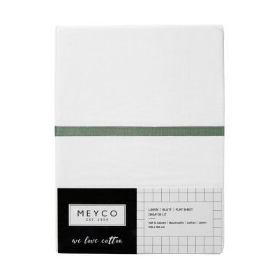 Meyco Ledikantlaken Bies Forest Green 100 x 150 cm