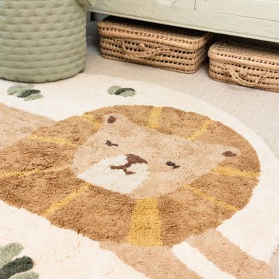 Little Dutch Leeuw Vloerkleed - 117 x 110 cm - Geel