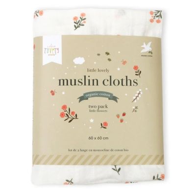 A Little Lovely Company Little Flowers Hydrofiele Doeken - 2-Pack