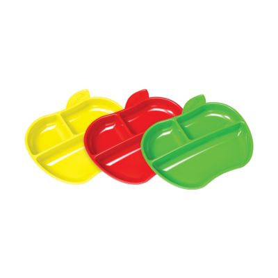 Munchkin Lil&#039; Apple Plates 6mnd+ (3 Stuks)