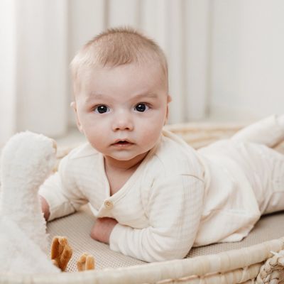 Little Dutch Lange Mouw Overslag T-Shirt - Maat 56 - Creme 