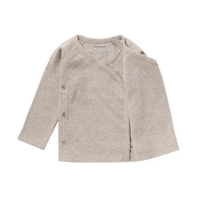 Noppies T-Shirt Overslag Rib Nanyuki Taupe Melange  62