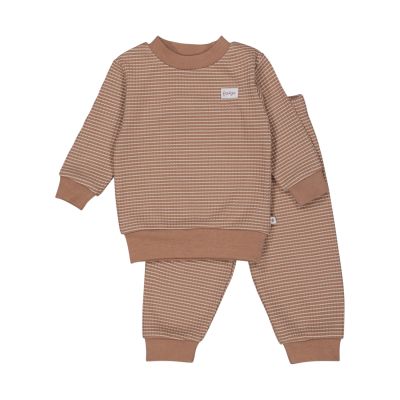 Feetje Pyjama Wafel Autumn Special Bruin maat 62
