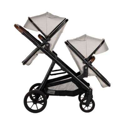 Qute Kinderwagen Q-Twin - Enkel/Duo/Twin - Jeans Clay