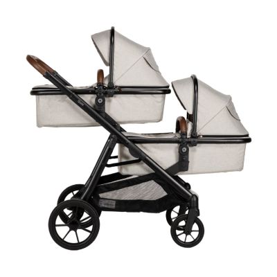 Qute Kinderwagen Q-Twin - Enkel/Duo/Twin - Jeans Clay