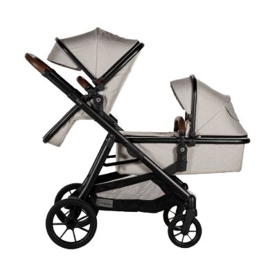 Qute Kinderwagen Q-Twin - Enkel/Duo/Twin - Jeans Clay