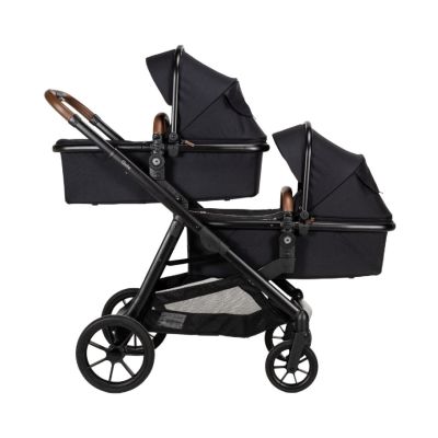 Qute Kinderwagen Q-Twin - Enkel/Duo/Twin - Jeans Zwart Qute Kinderwagen Q-Twin - Enkel/Duo/Twin - Jeans Zwart