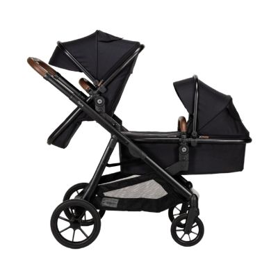 Qute Kinderwagen Q-Twin - Enkel/Duo/Twin - Jeans Zwart Qute Kinderwagen Q-Twin - Enkel/Duo/Twin - Jeans Zwart
