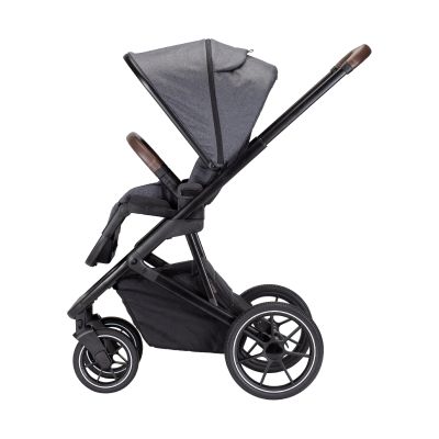 Qute Q-Rider Kinderwagen Zwart Frame/Steelblue