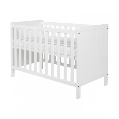 Europe Baby Ralph Ledikant 60 x 120 cm/Commode 3 Laden/Hanglegkast 2 Deuren - Wit