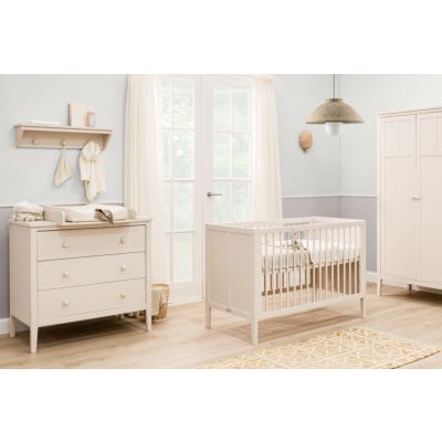 Bopita Ledikant 70 x 140 cm - Commode - Hanglegkast 2-drs - Vieve - Dune Bopita Ledikant 70 x 140 cm - Commode - Hanglegkast 2-drs - Vieve - Dune