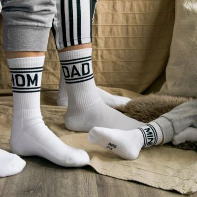 Ewers Tennissokken Set Kind en Ouders - Tekst - Wit Ewers Tennissokken Set Kind en Ouders - Tekst - Wit