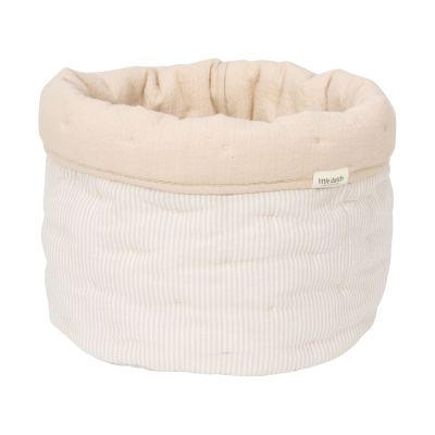 Little Dutch Pure Commodemandje Groot - Soft Beige Streep