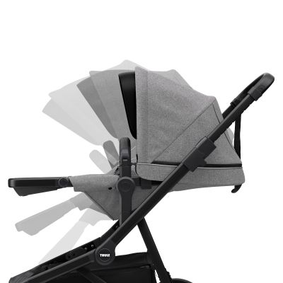 Thule Sleek Grey Melange On Black Inclusief Reiswieg