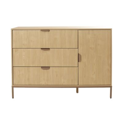 TWF Ledikant 70 x 140 + Commode 3 Laden 1 Deur - Java