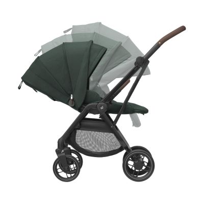 Maxi-Cosi Buggy Leona 2 - Twillic Green (Black Frame + Brown Leather)