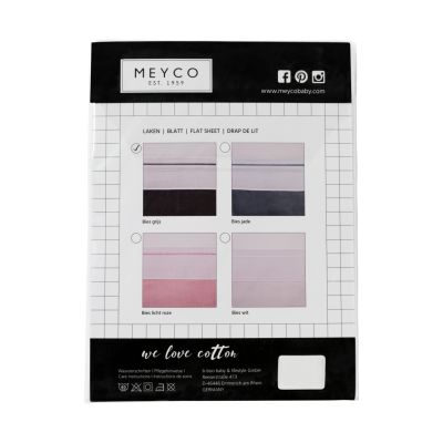 Meyco Wieglaken Bies Grijs 75 x 100 cm
