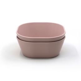 Mushie Kom Vierkant Blush (2 stuks) Mushie Kom Vierkant Blush (2 stuks)
