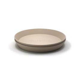 Mushie Bord Rond Vanila (2 stuks) Mushie Bord Rond Vanila (2 stuks)