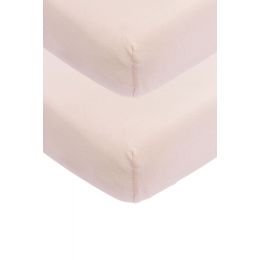 Meyco Ledikanthoeslaken Jersey Soft Pink 60x120cm 2-Pack Meyco Ledikanthoeslaken Jersey Soft Pink 60x120cm 2-Pack