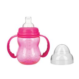 Nûby Oefenbeker Brede Hals Met Tuit Tritan Roze 240ml 6mnd+ Nûby Oefenbeker Brede Hals Met Tuit Tritan Roze 240ml 6mnd+