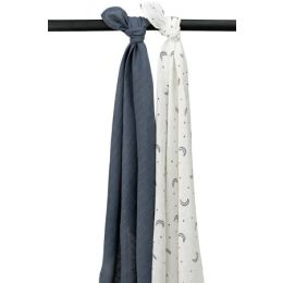 Meyco Swaddle Hydrofiel Moon Indigo 120 x 120 cm 2-Pack
Meyco Swaddle Hydrofiel Moon Indigo 120 x 120 cm 2-Pack
