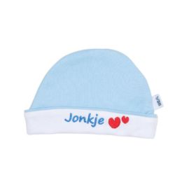 VIB Muts Rond Jonkje Blauw-Wit 0-3mnd VIB Muts Rond Jonkje Blauw-Wit 0-3mnd