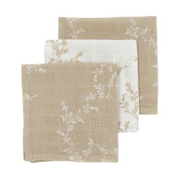 Meyco Monddoek Hydrofiel Branches Sand 30 x 30 cm (3-Pack) Meyco Monddoek Hydrofiel Branches Sand 30 x 30 cm (3-Pack)