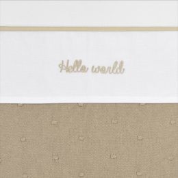 Meyco Wieglaken Hello World Sand 75x100cm