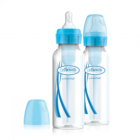 Taiko buik Sophie Onmiddellijk Dr. Brown's Fles Standaard Hals Options+ Blauw 250ml 2-Pack | Dr. Brown's  Flesvoeding | Baby-Dump