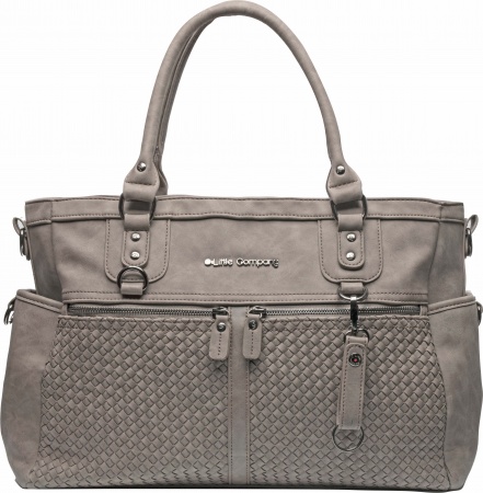 Little Company Diaperbag Monaco Braided Taupe 
