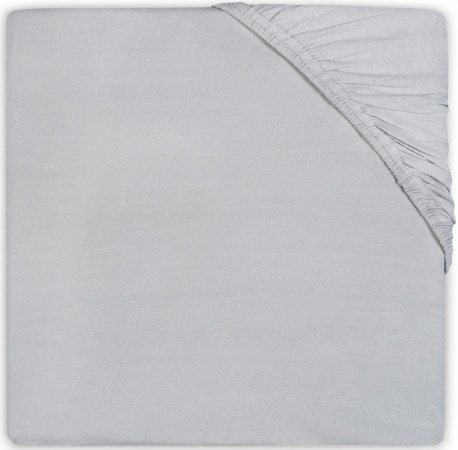 Jollein Wieghoeslaken Badstof <br> 40 x 80/90 cm Soft Grey