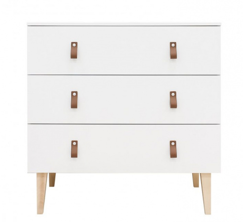 Commode 3 Laden Indy White/Naturel