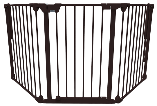 Noma 3 Panel Gate Zwart (197.5 cm)