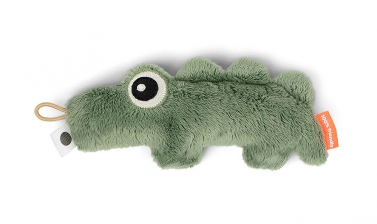 Done By Deer Tiny Sensory Rattle Croco Green
