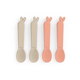 Done By Deer Kiddish Spoons Lalee Sand/Coral 4-pack
