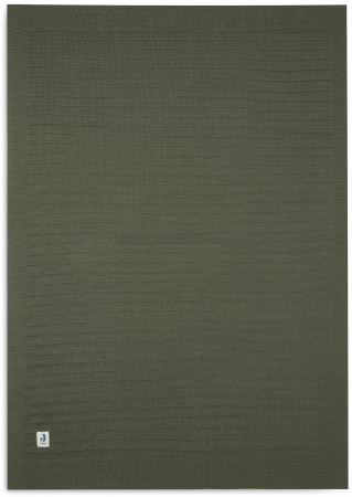 Jollein Wiegdeken Pure Knit Leaf Green 75 x 100 cm