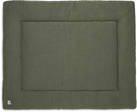 Jollein Boxkleed Pure Knit Leaf Green <br>75 x 95 cm 