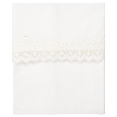 Koeka Wieglaken Crochet Warm White 80 x 100 cm