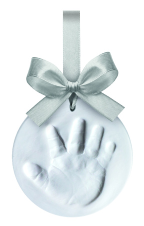 Happy Hands Ornament Kit Silver Ribbon