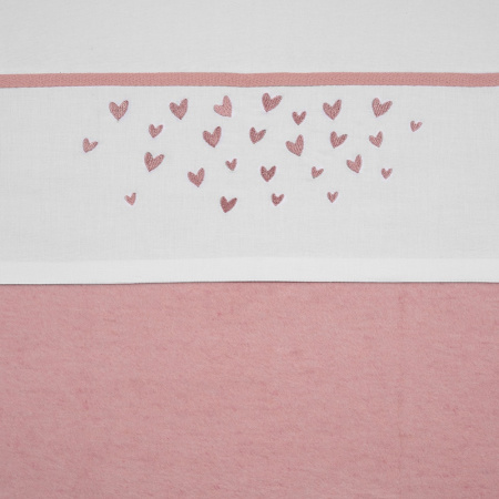 Meyco Wieglaken Hearts Old Pink 75 x 100 cm

