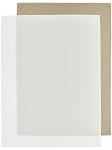 Meyco Ledikantlaken 2-Pack Uni Offwhite/Taupe 100 x 150 cm