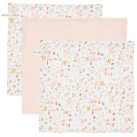 Little Dutch Monddoek Flowers & Butterflies/Pure Soft Pink 3-Pack