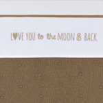 Meyco Ledikantlaken Love You To The Moon & Back Toffee  100 x 150 cm