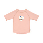 Lässig Zwem T-Shirt Korte Mouw Leopard Pink