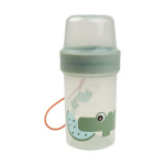 Done By Deer Snack Container L To go 2-Way Croco Green